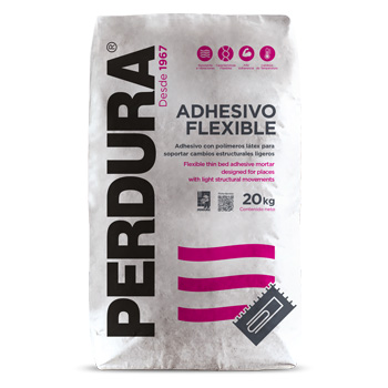 SACO ADHESIVO PERDURA FLEXIBLE GRIS 20 KG